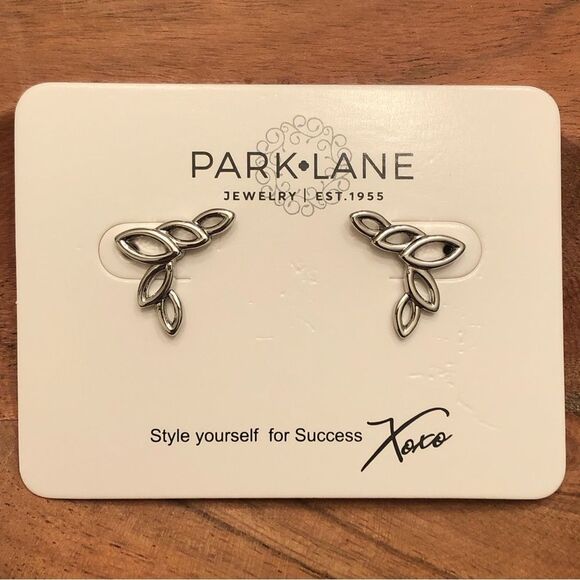 Park Lane | “Crepe” Pierced Earrings | Silver - Picture 1 of 2